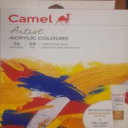 Camel Artist Acrylic Colours - Set of 14 Shades 20ml each